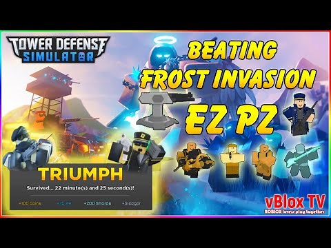 Strategy | How to Beat Frost Invasion Event Easily | TDS Tower Defense Simulator | Roblox