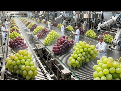 Inside a Modern Raisin Factory: From Fresh Grapes to Sweet Dried Raisins (Full Process)