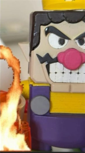 Wario is causing a fire by accident #legomario #mariogalaxy