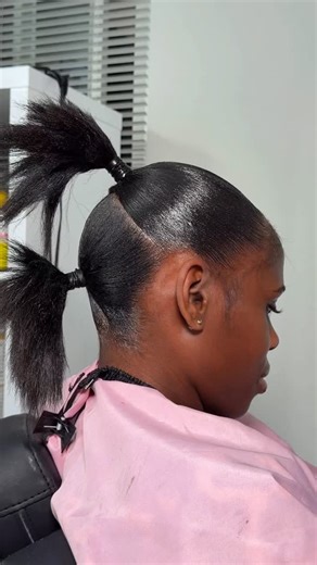 Styles By Embah.K | Tutorial Time. Make sure to comeback for Part 2 . #ponytail #twobunponytail #tutorial #ponytailspecialist #mdponytailstylist #dchairstylist... | Instagram