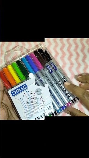 Unboxing Video|Doms fineliner| #trendyshorts #viralvideo #cartoon #unboxing #kids #doodle #domstudio