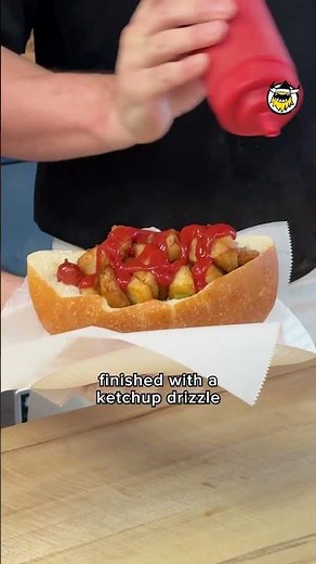 This "Italian Hot Dog" is DEEP FRIED and filled with potatoes 🤯🌭