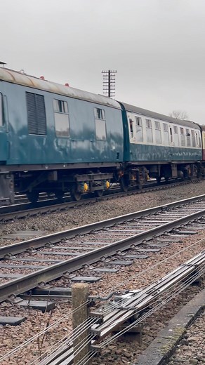 Class 35 Hymek pulling a heritage passenger train on the Great Central Railway. #trains #diesellocomotive #britishrailways #railways #trainspotting #heritagerailway #fblifestyle #vintage #dieselengine | Adrian Watson