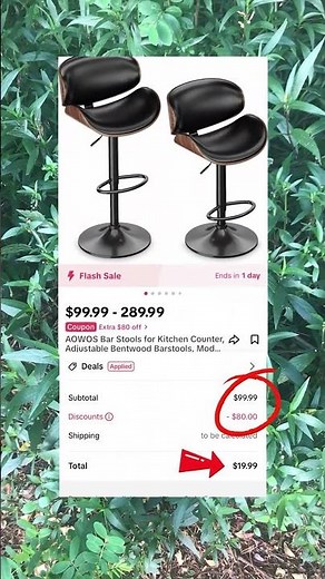 Affordable Kitchen Upgrade: Bar Stool Find for Only $19.99!#bargainshopping
