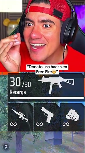 DONATO USANDO HACK EN FREE FIRE #freefire #garenafreefire #clips #garena #hacker
