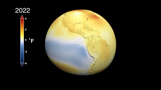 NASA Scientific Visualization Studio | Global Temperature Anomalies from 1880 to 2022