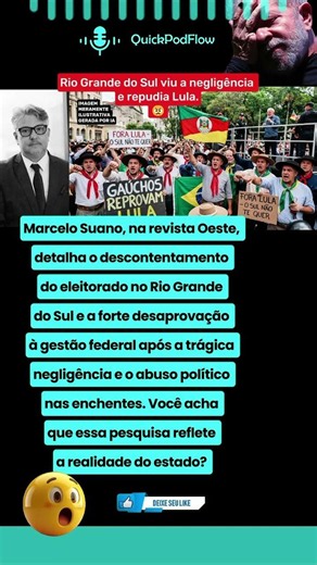 N511 Pesquisa Eleitoral 2026 Flavio Bolsonaro Rejeicao Lula Rio Grande Sul