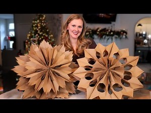 Relaxing Christmas Craft ❄️ Crinkly Paper Snowflakes ASMR