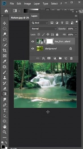 How to use layer mask and gradient in Photoshop #photoshoptutorial #photoshop #gfxmentor