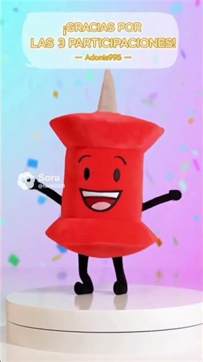 /character::Pin Plushy BFDI:: Gracias por las 3 participaciones por @Adonis995
