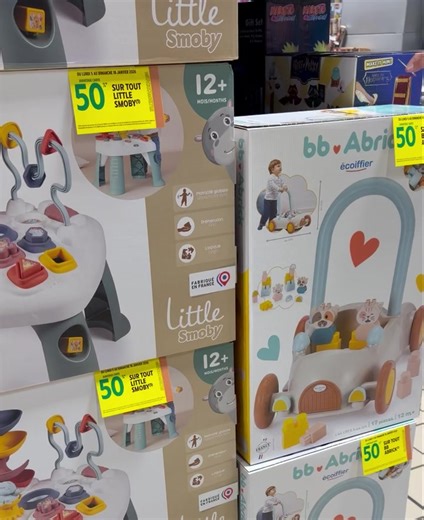 💜💜💜C’EST EN CE MOMENT DANS VOTRE INTERMARCHÉ GOURDON PAYS BOURIAN 🔥🔥🔥 💚💚Profitez de faire plaisir ou faire des réserves pour plus tard, avec notre fin de série sur les jouets à -50 % 💚💚Profitez également de nos produits à -50 % pour les tout petits❤️❤️❤️ | Intermarché Gourdon pays Bourian