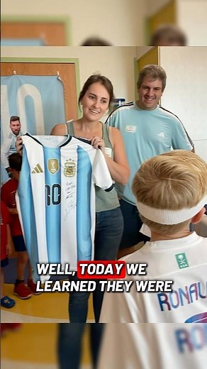 Messi gifts boy in Children’s Mercy signed jersey