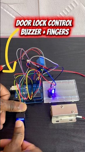Arduino & AS608 Fingerprint Scanner module tocontrol a 12V Door Lock control