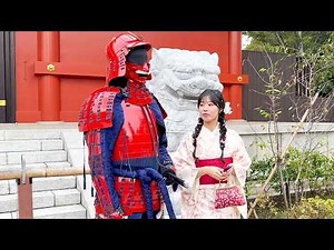 #36 SAMURAI MANNEQUIN PRANK in JAPAN / Asakusa Tokyo