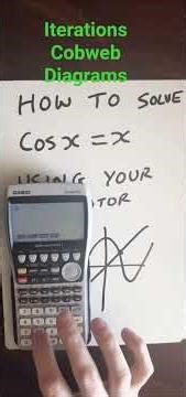 Solve cosx=x #maths #iteration #fractal #mathematics #recurrencerelation #trigonometry #mathstricks