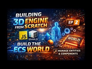 Building the ECS World — 3D Game Engine from Scratch (JavaScript + Three.js) | Episode 2