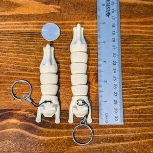 Pretty Kitty, 3D Printed, Articulated, Cat Keychain and Backpack Charm! - Etsy 日本