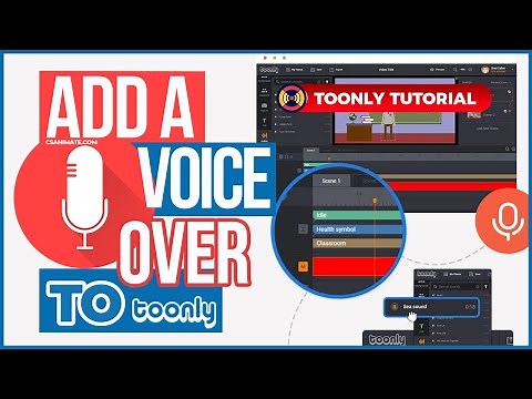 How to Add a VOICE OVER to your TOONLY video | Toonly Tutorials
