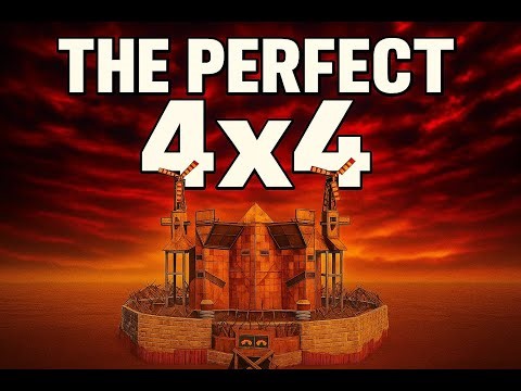 The Perfect 4X4 | Showcase | 4-10 People Base, Strong & Defendable | Rust