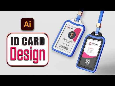 How to Design Professional ID Card in Illustrator | Step-by-Step Tutorial for Beginners