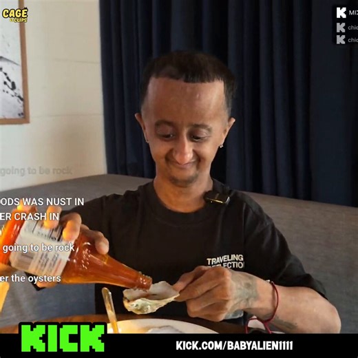 Baby Alien almost got CHOKED trying oysters for the first time in his life 😳😭