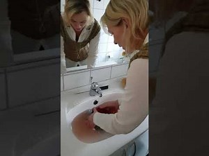 How to wash a hand knitted 100% wool sweater- In less than 6 minutes!