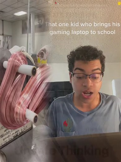 That one kid who brings hisgaming laptop to school