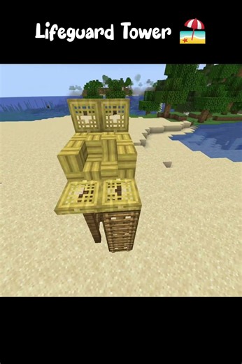 Minecraft Lifeguard Tower #minecraft