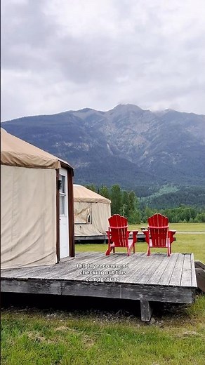 Yurts in Golden, BC #rockymountains #canada #camping #roadtrip