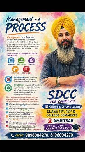 Management As a Process #sdcc #motivation #class12th #cbse
