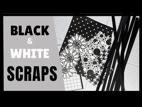 Use Your Scraps: Black & White Card Ideas