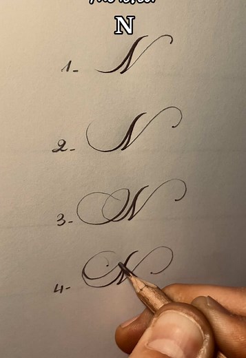Learn to Write the Cursive Letter N