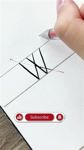 Viết chữ W Modern Calligraphy #calligraphy #copperplate #luyenchudep #moderncalligraphy