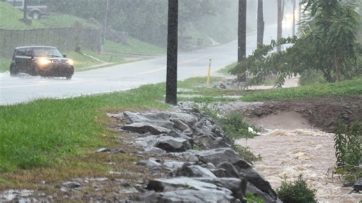 Papermill Drive frequently floods when it rains. That problem won't be fixed anytime soon