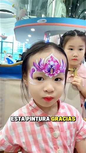 New purple crown design: face painting tutorial for kids 💜🎨 #shorts