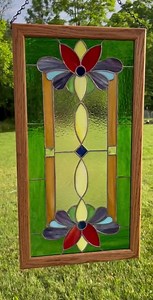 Victorian Stained Glass Window Hanging: Handcrafted - Etsy