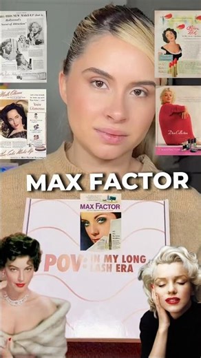 In My Long Lash Era 👁️💋 Datos curiosos de Max factor y Hollywood! #makeuphistory #maxfactor