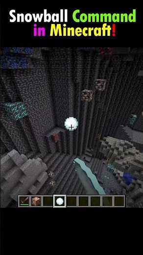 Minecraft Insane snowball commands | Don't check the sound #minecraft