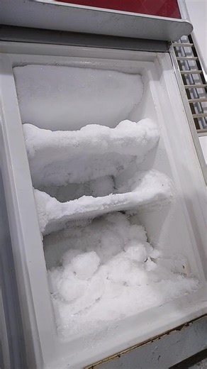 Crunchy Freezer Frost Eating ASMR Experience