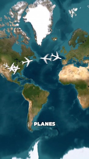 Why Planes Follow Specific Routes Across the Atlantic