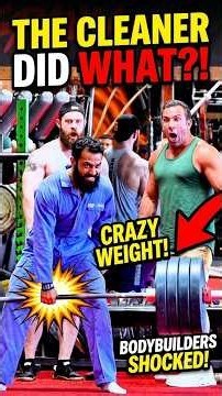 "Bro, That's 500 LBS!" Janitor Lifts It Like TRASH! #gym #bodybuilding #prank #funny