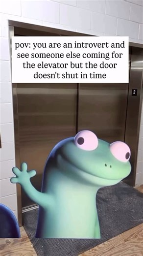 The Relatable Riots | POV: You’re an introvert and see someone walking toward the elevator… but the door isn’t closing fast enough, so you start aggressively... | Instagram