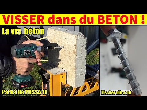 concrete screw screw into concrete, brick ultracut fbs II fischer impact driver parksdide pdssa 18