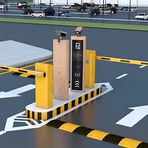 [Hot Item] License Plate Recognition Smart Parking System Parking Management Software Barrier Gate