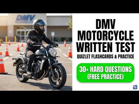 2026 California Motorcycle DMV Written Test Questions And Answers Permit Practice Exam Prep