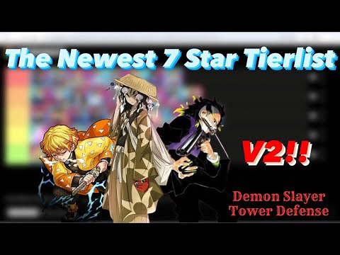 The Newest 7 star tierlist V2!! | Roblox Demon slayer tower defense | Loki