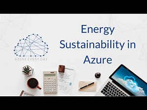 Energy Sustainability in Azure