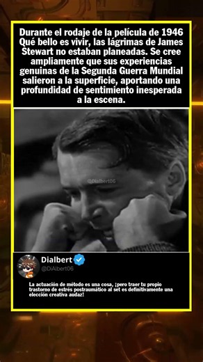 Durante el rodaje de la película de 1946 Qué bello es vivir, las lágrimas de Jam...