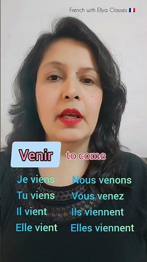 Venir Conjugation in French 🇫🇷 present tense