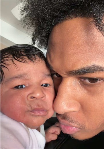 I heard he was acting like lil a poopy baby #fypシ #viralvideo #newborn #family